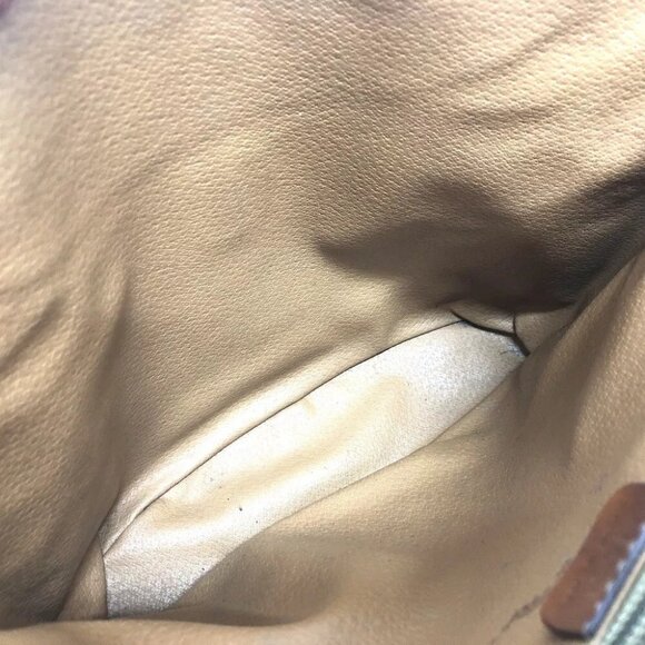 CELINE vintage Macadam Bucket Hand Bag Tote Bag PVC/Leather Brown/GoldHardware - Picture 15 of 15